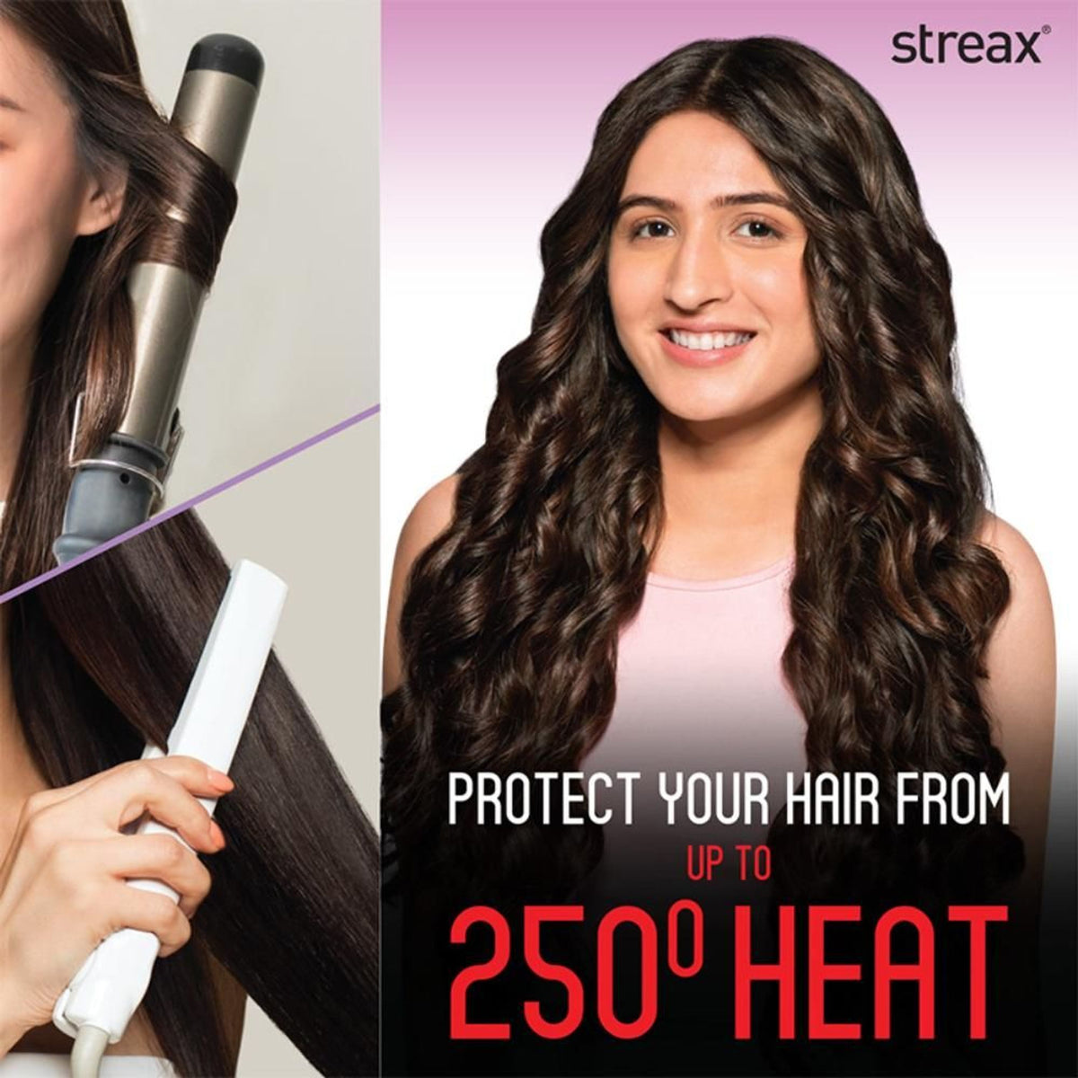 Streax Heat Protect Spray For Hair Styling For Men & Women, For Dry & Frizzy Hair