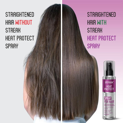 Streax Heat Protect Spray For Hair Styling For Men & Women, For Dry & Frizzy Hair