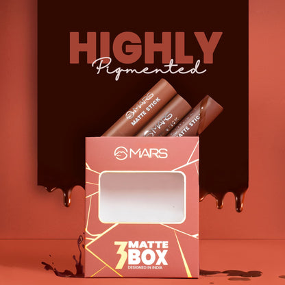 MARS Cosmetics Matte Lipsticks Box - 04 Browns