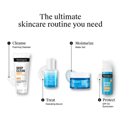 Neutrogena Deep Clean Gentle Foaming Cleanser - Moisturizing Face Wash for Normal to Sensitive Skin