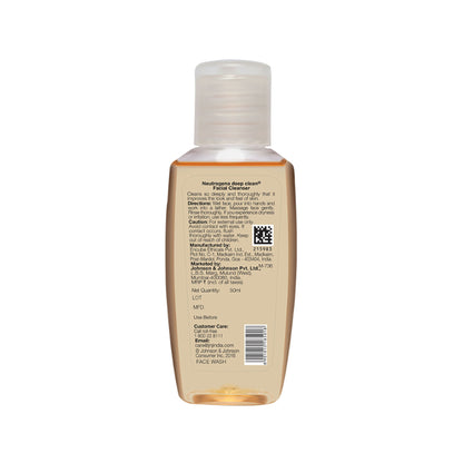 Neutrogena Deep Clean Facial Cleanser Face Wash for Normal to Oily Skin