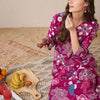 Dhiyona IE Printed V-Neck Pure Cotton A-Line Tunic With Trouser