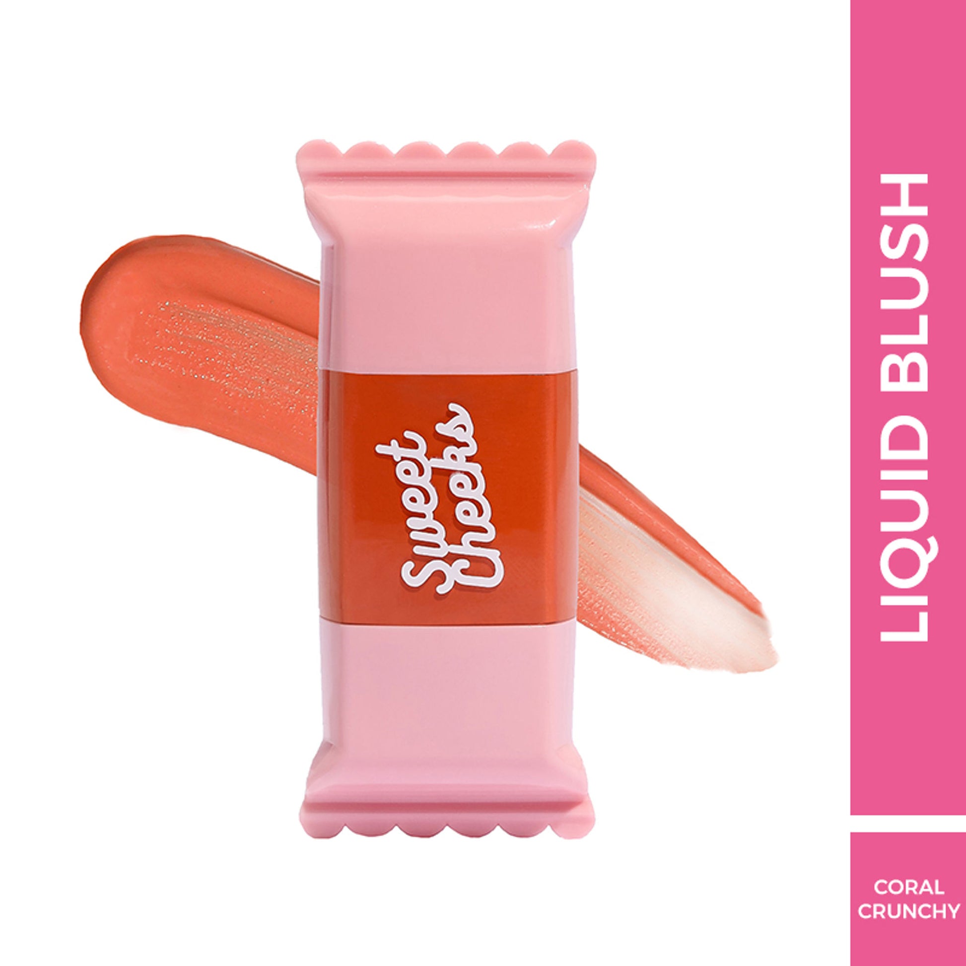 Praush Sweet Cheeks Liquid Blush - Coral Crunchy