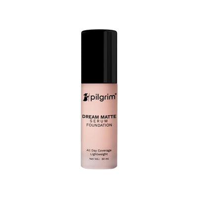 Pilgrim Dream Matte Serum Foundation Hydra-Light Finish with Hyaluronic Acid - Pure Ivory 110