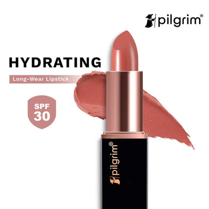 Pilgrim Matte Me Up Velvet Matte Bullet Lipstick Soft, Transferproof & Smudgeproof - 01 Coral Envy