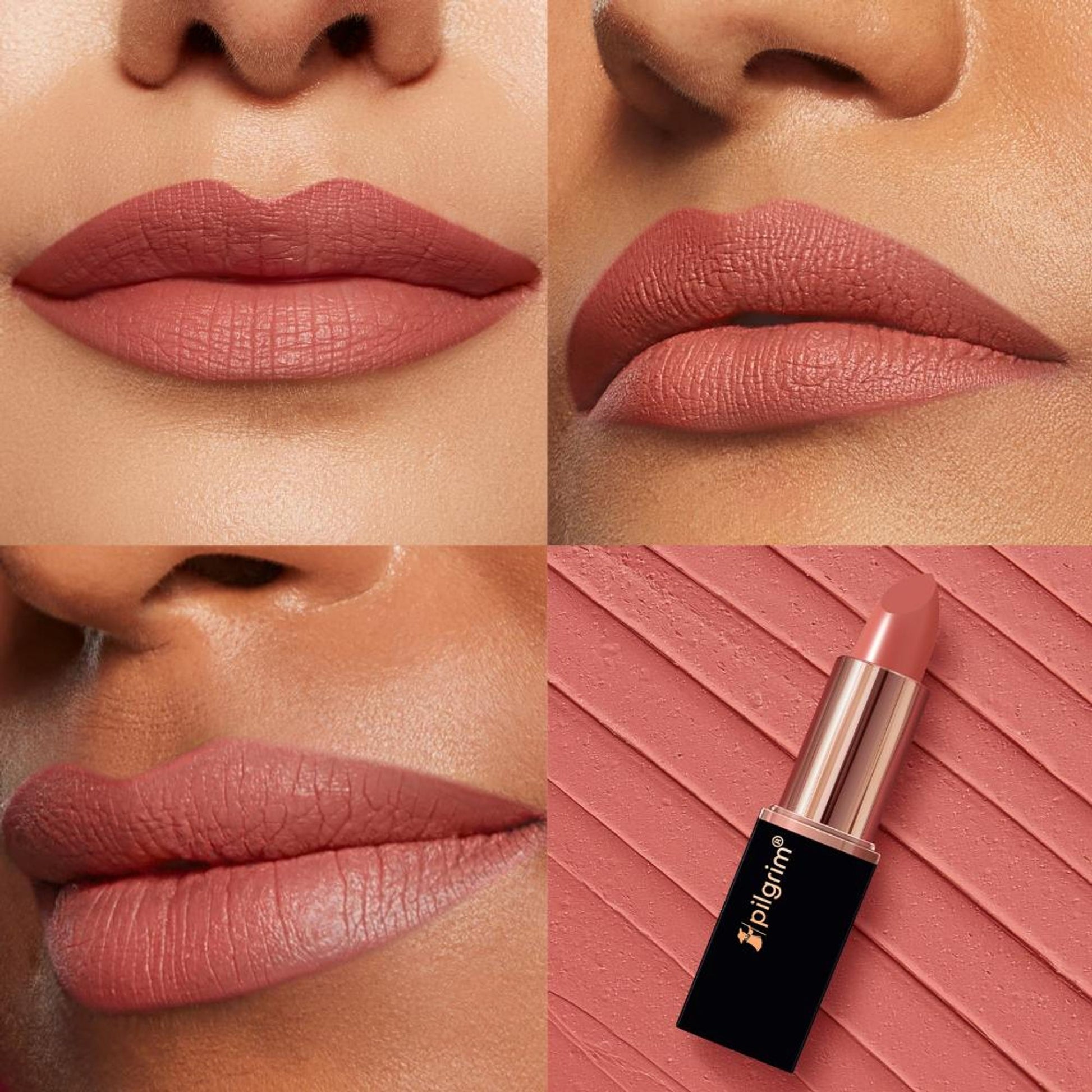 Pilgrim Matte Me Up Velvet Matte Bullet Lipstick Soft, Transferproof & Smudgeproof - 01 Coral Envy