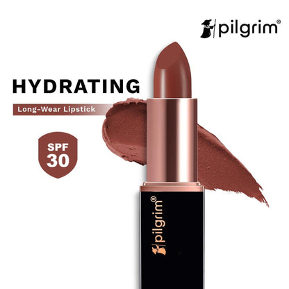 Pilgrim Matte Me Up Velvet Matte Bullet Lipstick Soft, Transferproof & Smudgeproof - 02 Caramel Guilt