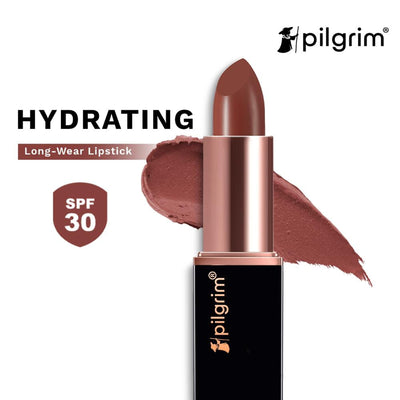 Pilgrim Matte Me Up Velvet Matte Bullet Lipstick Soft, Transferproof & Smudgeproof - 04 Mocha Bliss