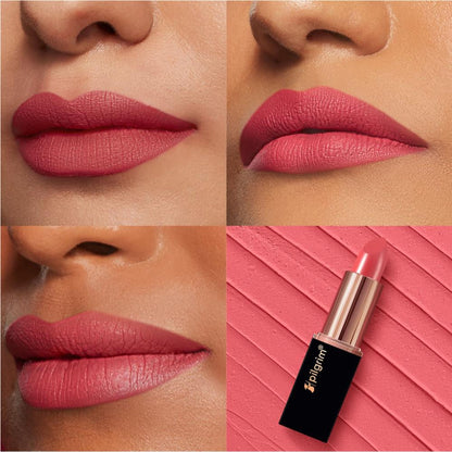 Pilgrim Matte Me Up Velvet Matte Bullet Lipstick Soft, Transferproof & Smudgeproof - 12 Pink Hotness