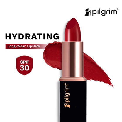 Pilgrim Matte Me Up Velvet Matte Bullet Lipstick Soft, Transferproof & Smudgeproof - 25 Ruby Revolt