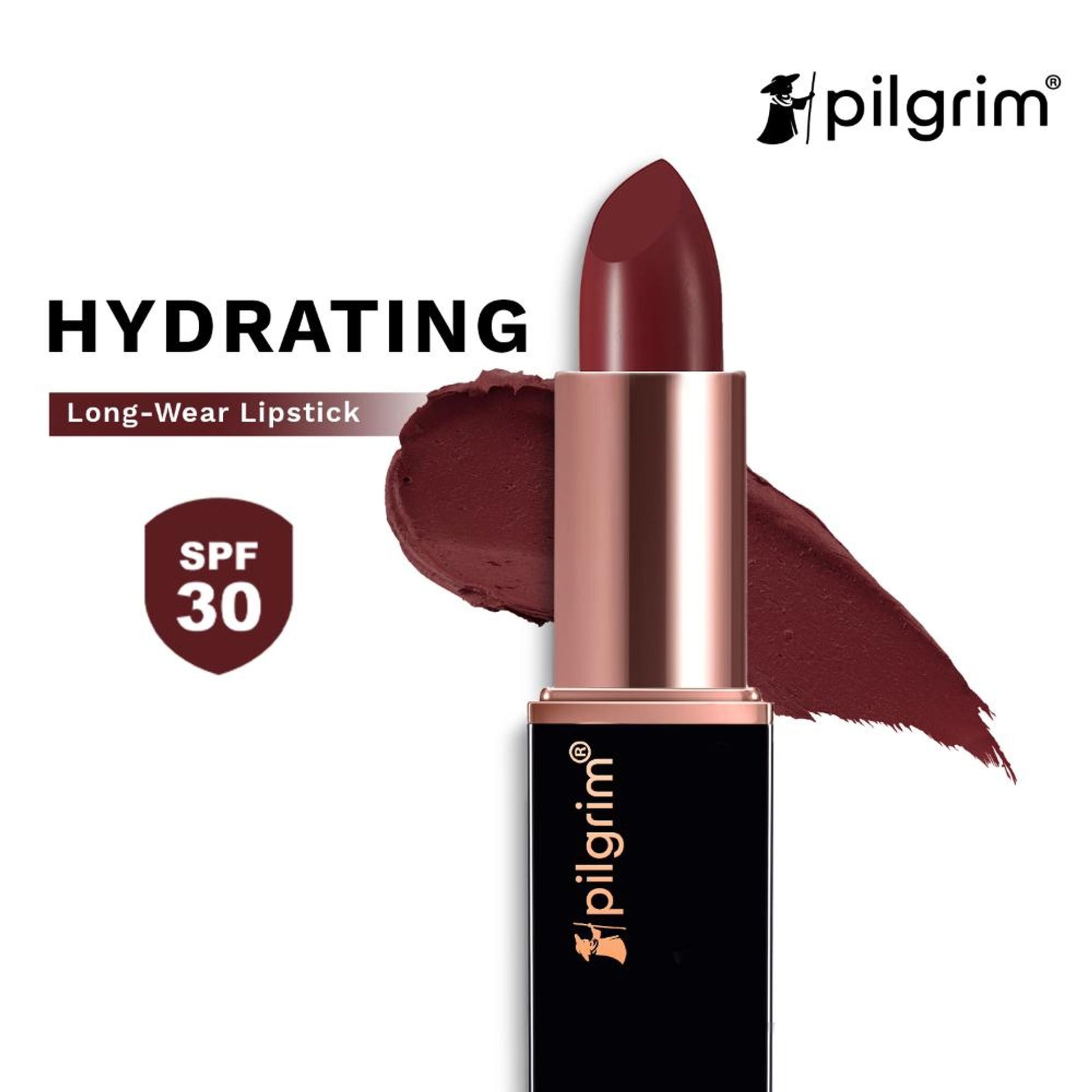 Pilgrim Matte Me Up Velvet Matte Bullet Lipstick Soft, Transferproof & Smudgeproof - 26 Sultry Wine
