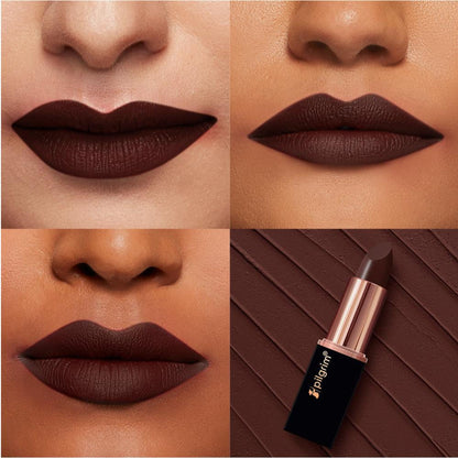 Pilgrim Matte Me Up Velvet Matte Bullet Lipstick Soft, Transferproof & Smudgeproof - 34 Alpha Brown