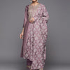 Dhiyona VA Women'sEthnic Motifs Yoke Design Regular Sequinned Kurta with Trousers & With Dupatta