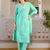 Indyancart IE Women Ethnic Motifs Printed Regular Pure Cotton Kurta with Trousers & With Dupatta