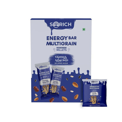 Sorich Organics Multigrain Energy Mini Bars Vanilla Almond
