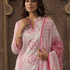 Dhiyona IE Women Ethnic Motifs Printed Regular Pure Cotton Kurta with Trousers & With Dupatta