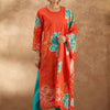 Dhiyona IE Women Floral Printed Regular Pure Cotton Kurta with Trousers & Dupatta