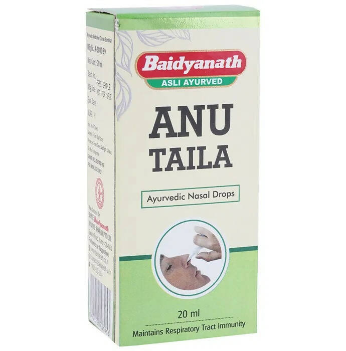 Baidyanath Jhansi Anu Taila Ayurvedic Nasal Drops - Indyancart