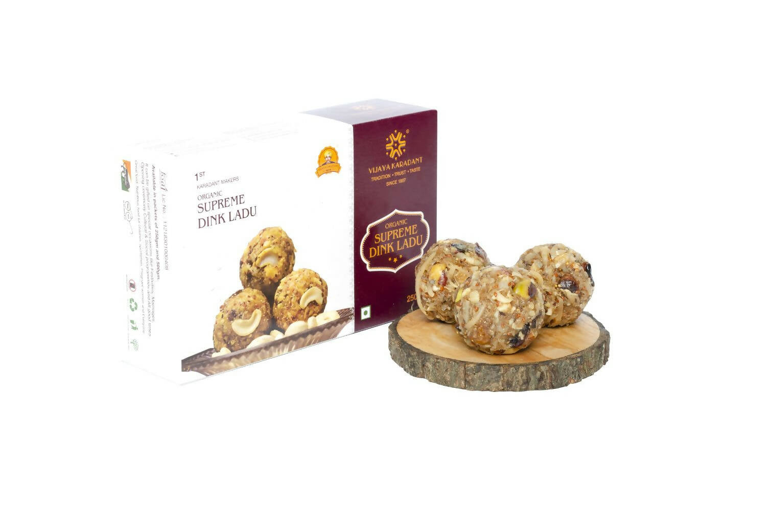 Vijaya Karadant Dink Laddu (Dryfruits Laddu) - Indyancart