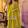 Dhiyona IE Women Ethnic Motifs Embroidered Kurta with Sharara & Dupatta