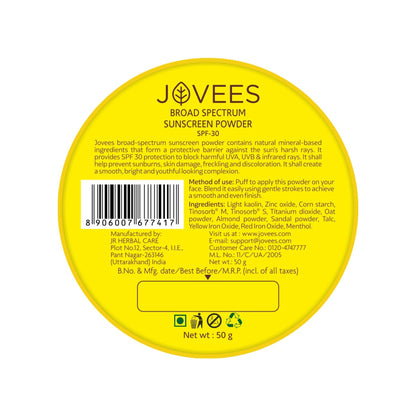 Jovees Herbal Broad Spectrum Sunscreen Powder With SPF 30