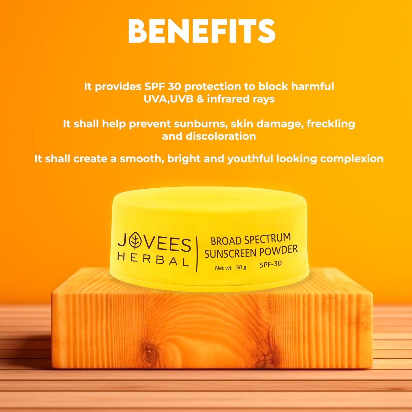 Jovees Herbal Broad Spectrum Sunscreen Powder With SPF 30