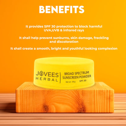 Jovees Herbal Broad Spectrum Sunscreen Powder With SPF 30