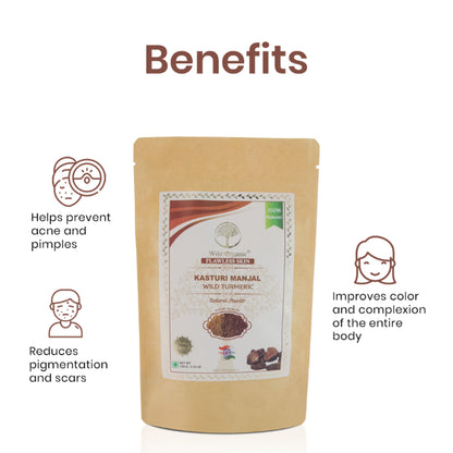 Wild Organic Kasturi Manjal Wild Turmeric Powder For Face & Body