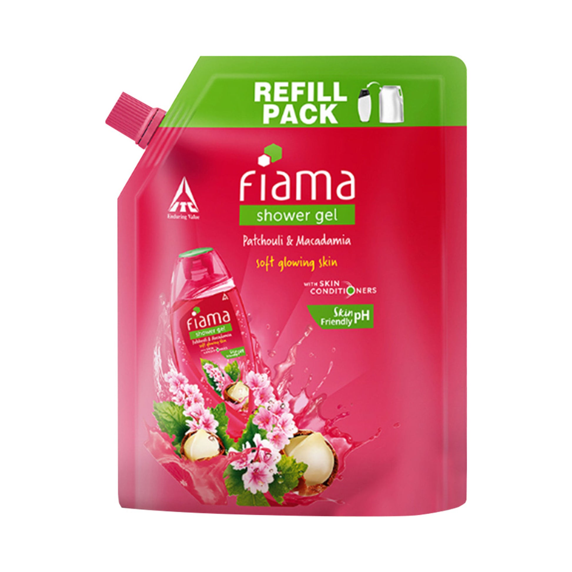 Fiama Shower Gel Patchouli & Macadamia with Skin Conditioners for Glowing Skin