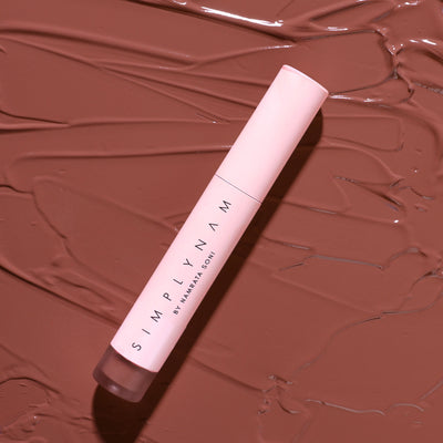 Simply Nam Satin Soft Lip Creme, Hydrating, Botanical Colour for Everyday Lips - Almond Pink
