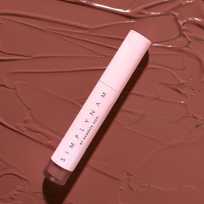Simply Nam Satin Soft Lip Creme, Hydrating, Botanical Colour for Everyday Lips - Almond Pink