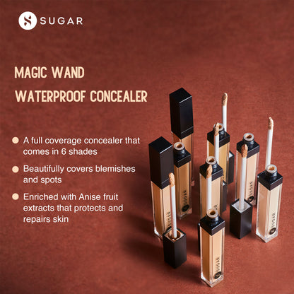 SUGAR Magic Wand Waterproof Concealer - 15 Cappuccino (Light, Cool Undertone)