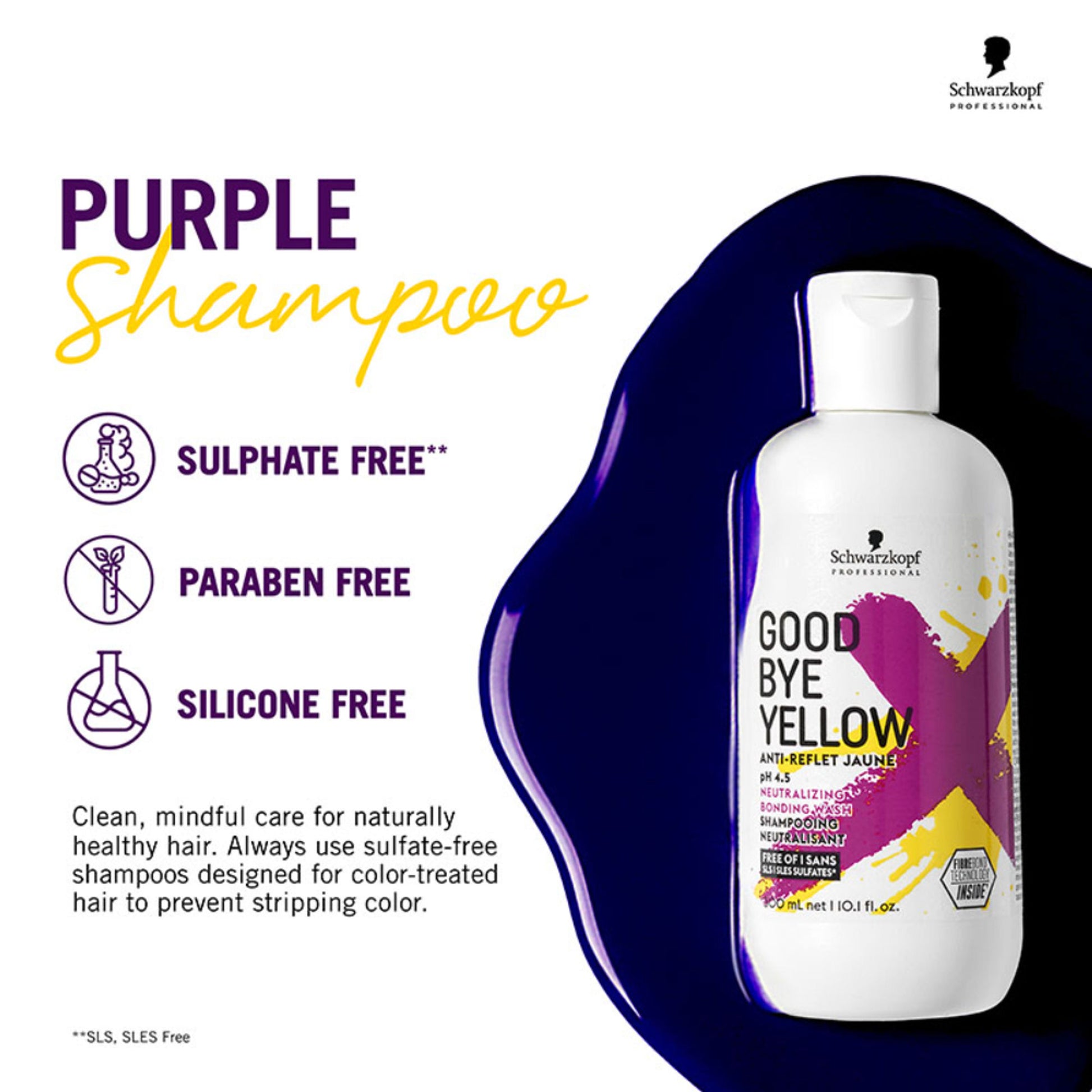 Schwarzkopf Professional Goodbye Yellow Neutralizing Shampoo pH 4.5