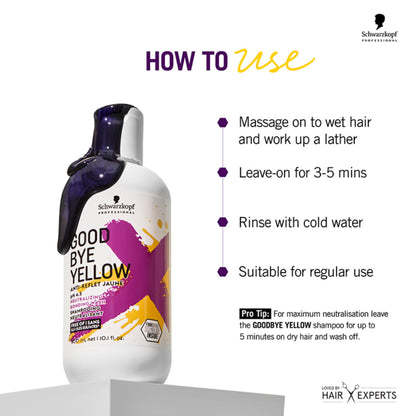 Schwarzkopf Professional Goodbye Yellow Neutralizing Shampoo pH 4.5