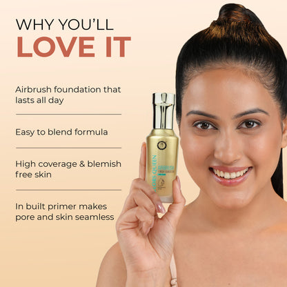 Colors Queen Airbrush Foundation With Primer - Natural Nude