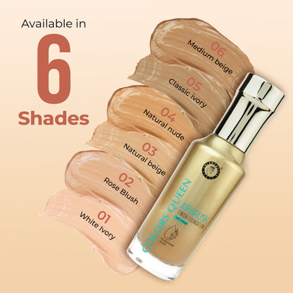 Colors Queen Airbrush Foundation With Primer - Classic Ivory