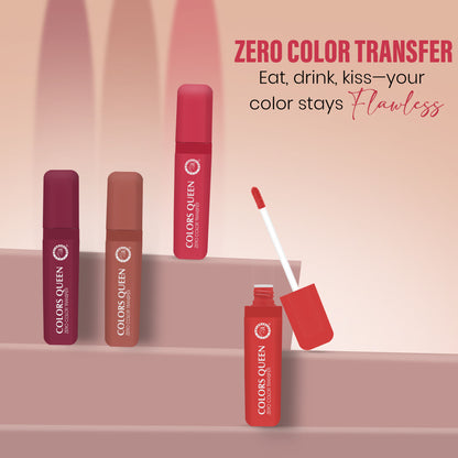 Colors Queen Zero Color Transfer Liquid Lipstick - Red Boots