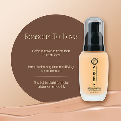 Colors Queen Ultra Definition Liquid Foundation - Natural Ivory