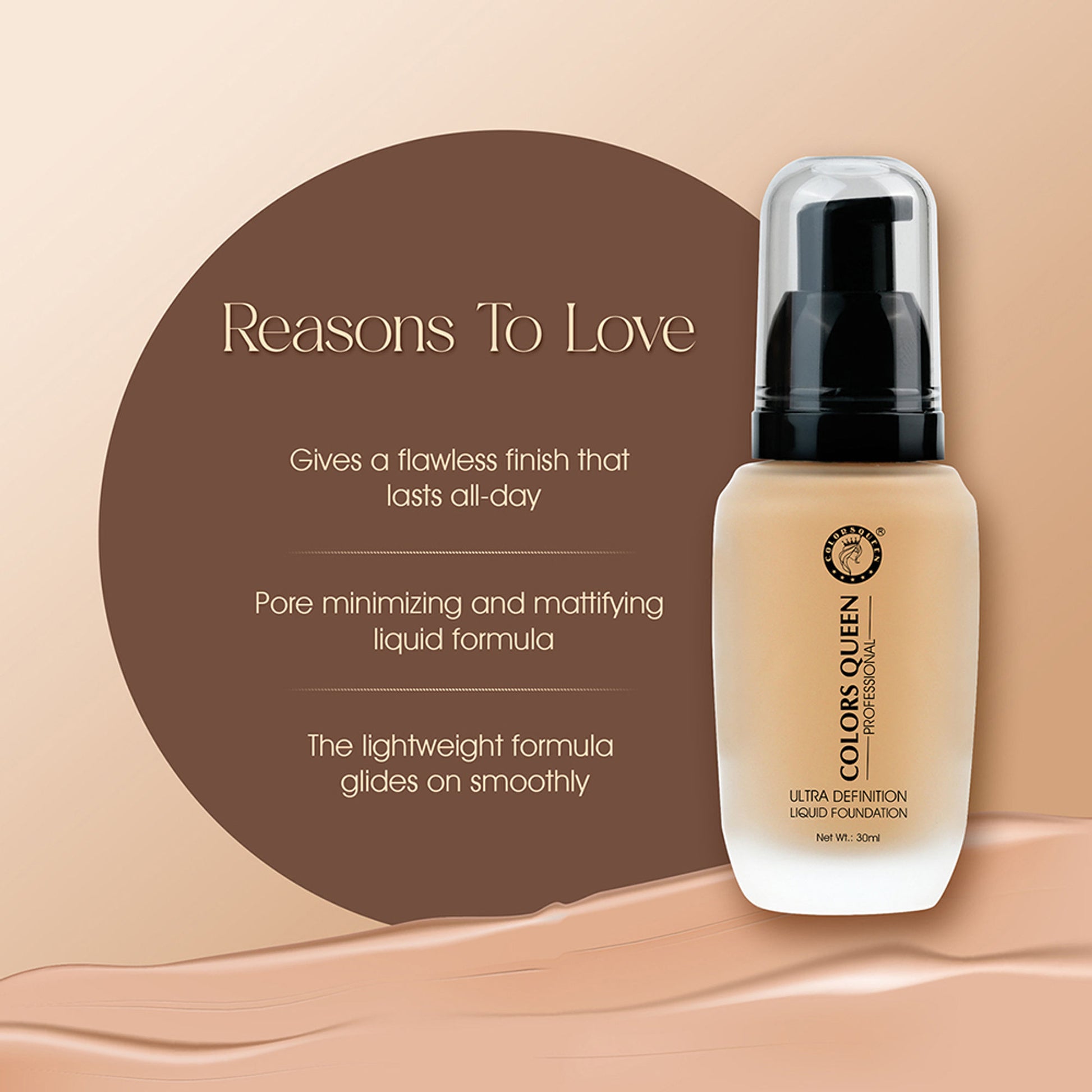 Colors Queen Ultra Definition Liquid Foundation - Custard
