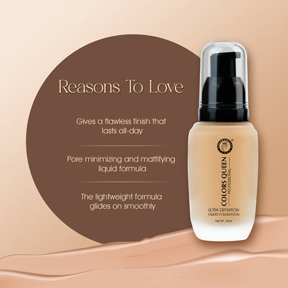 Colors Queen Ultra Definition Liquid Foundation - Custard