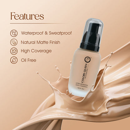 Colors Queen Ultra Definition Liquid Foundation - Honey