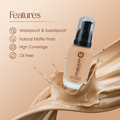 Colors Queen Ultra Definition Liquid Foundation - Chocolate Mousse