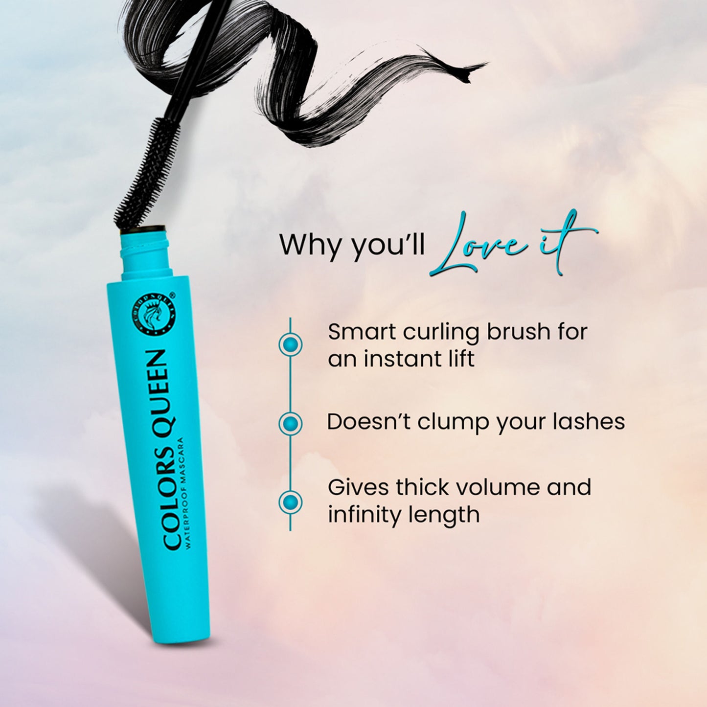 Colors Queen Big Eyes Waterproof Mascara