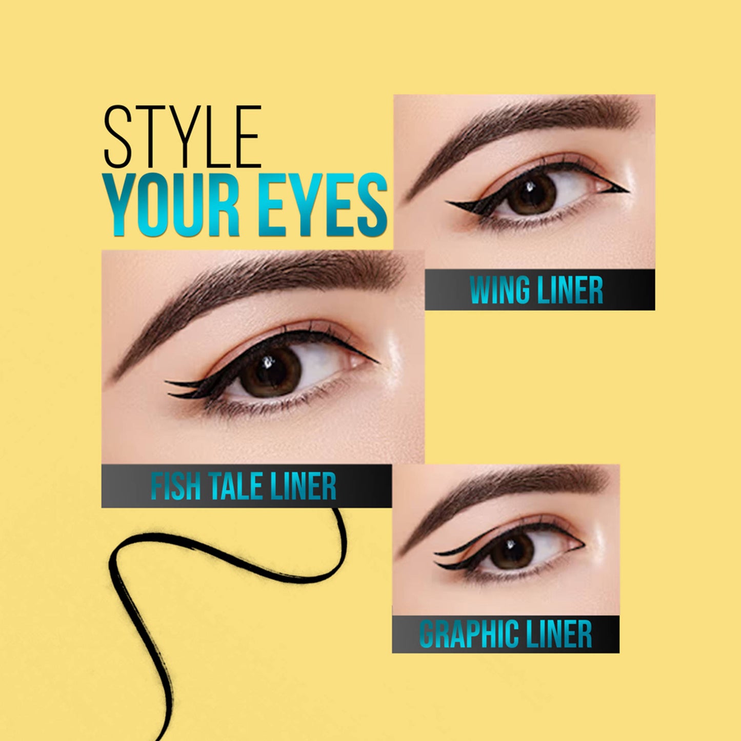 Colors Queen Big Eyes Waterproof Eyeliner (9.ml)