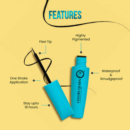 Colors Queen Big Eyes Waterproof Eyeliner (9.ml)