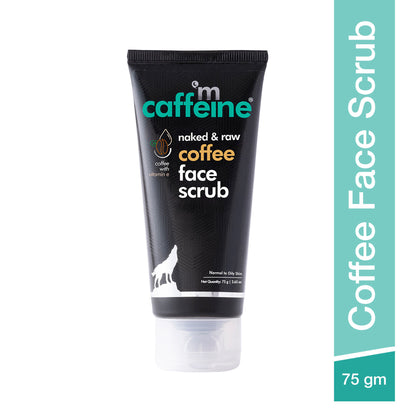 MCaffeine Naked Raw Coffee Face Scrub With Walnut & Vitamin E For Fresh & Glowing Skin