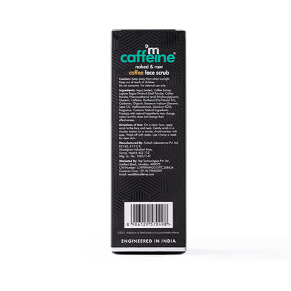 MCaffeine Naked Raw Coffee Face Scrub With Walnut & Vitamin E For Fresh & Glowing Skin