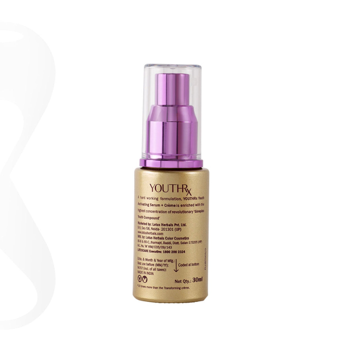 Lotus Herbals YouthRx GinePlex Youth Activating Serum + Creme