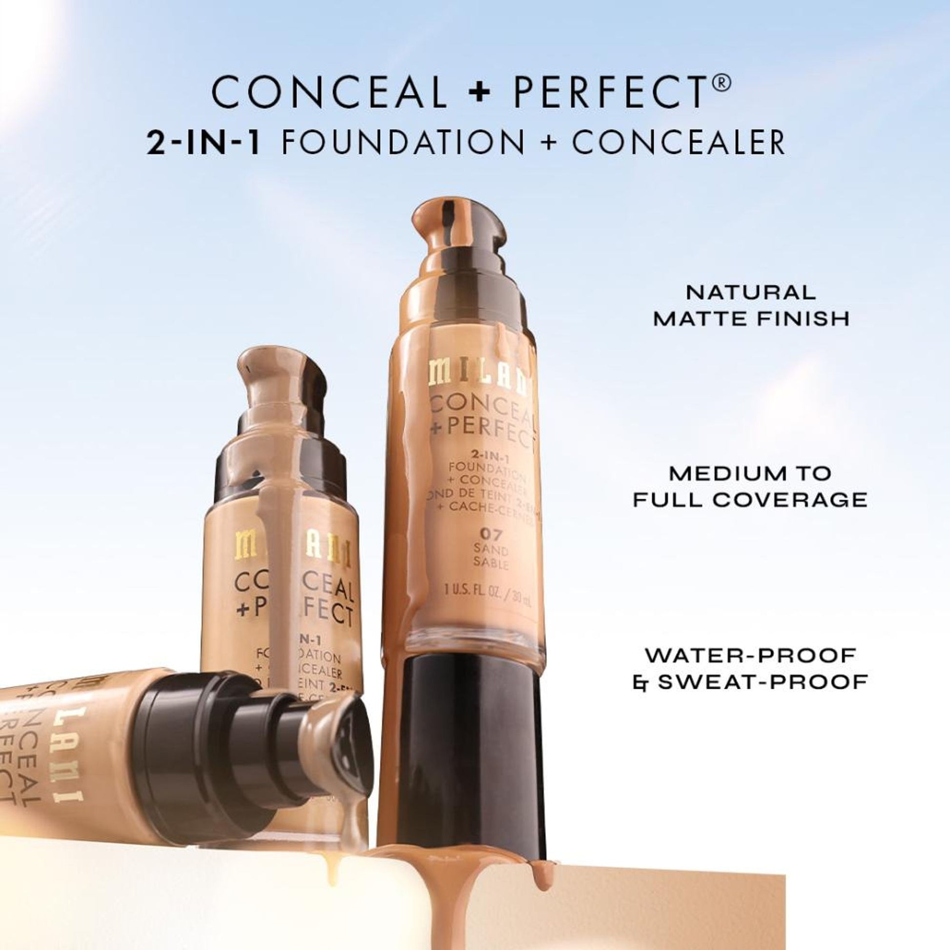 Milani Conceal + Perfect 2-in-1 Foundation + Concealer - Light Tan