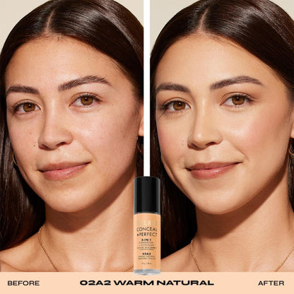 Milani Conceal + Perfect 2-in-1 Foundation + Concealer - Warm Natural